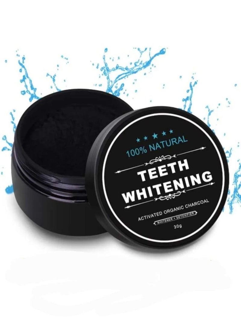 100% NATURAL Teeth Whitening Charcoal Powder 30g  - Image 1