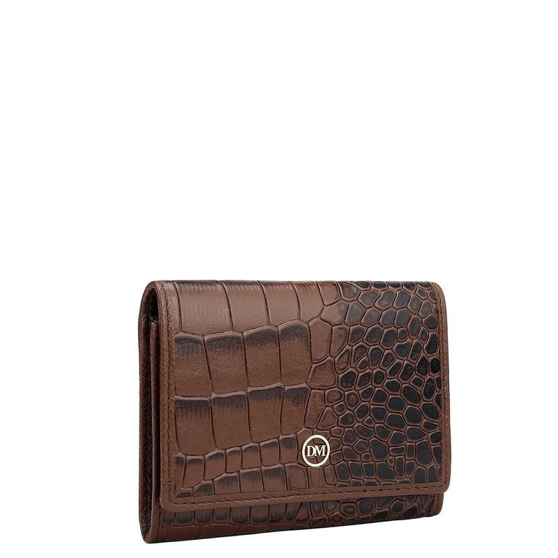 Da Milano 3 Slots Leather Card Case - Date