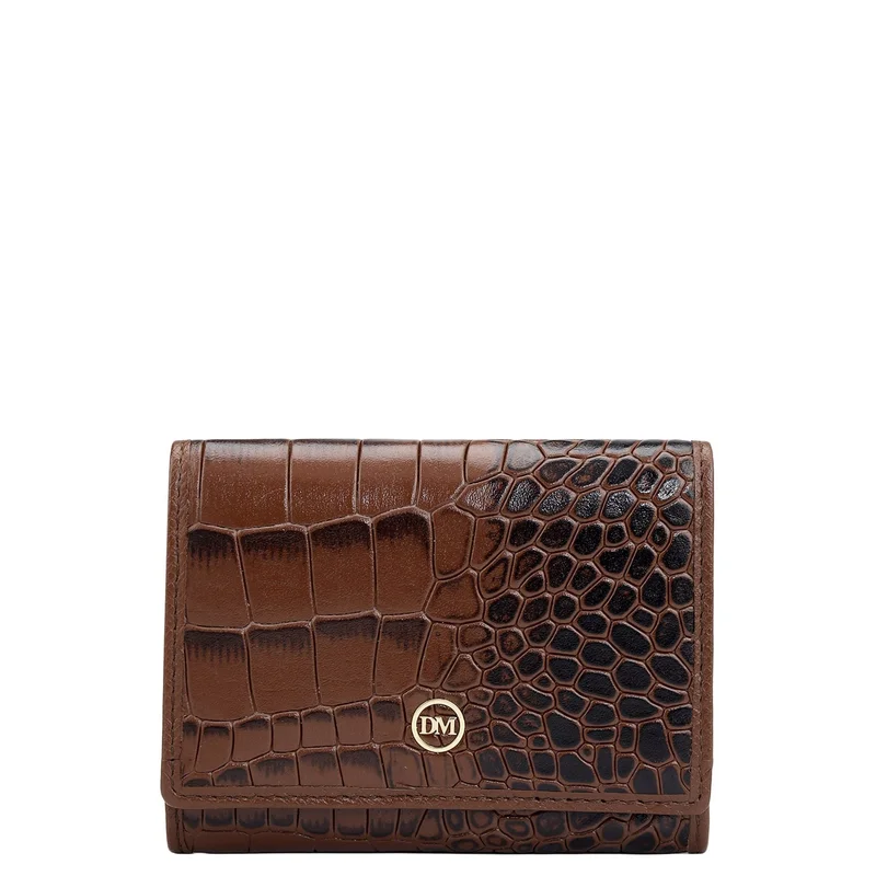 Da Milano 3 Slots Leather Card Case - Date