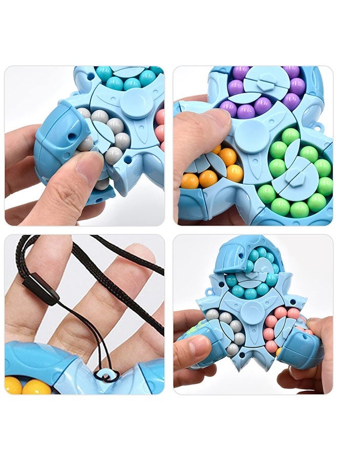Lemon Rotating Magic Bean Cube Spinner,2 in 1 Funny Beads Puzzle Educational Toys,Fidget Hand Sensory Toy,Ideal Party FavorOffice Desk Toys - Image 2