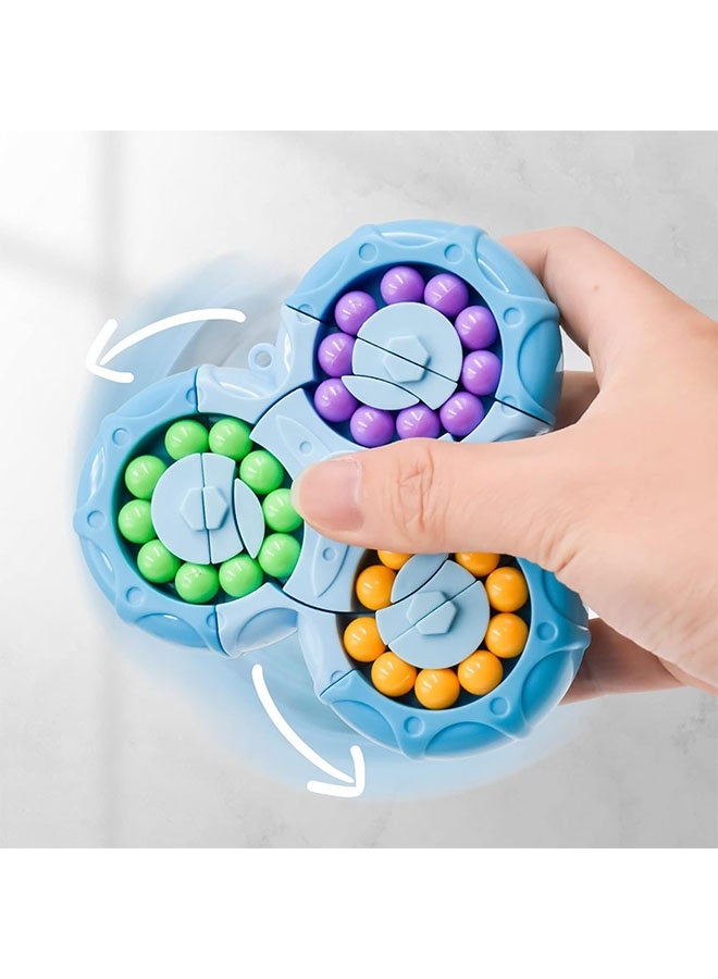 Lemon Rotating Magic Bean Cube Spinner,2 in 1 Funny Beads Puzzle Educational Toys,Fidget Hand Sensory Toy,Ideal Party FavorOffice Desk Toys - Image 4