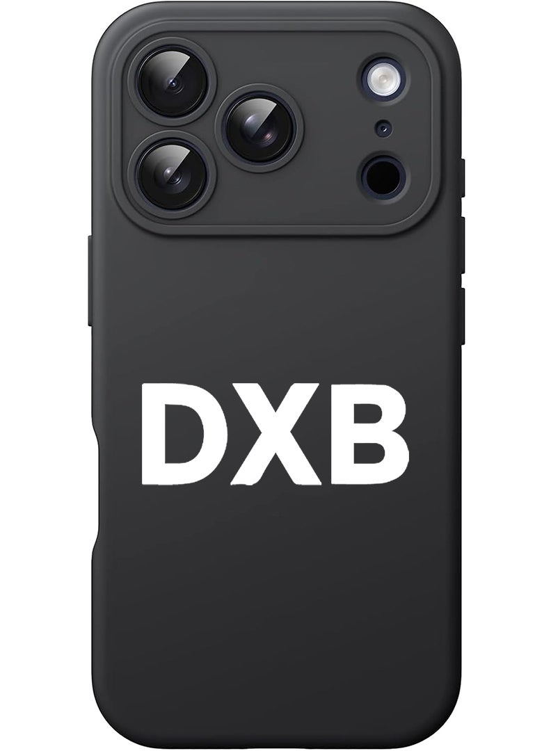 Theodor Protective Slim Fit Case Liquid Silicone Cover with Full Body Protection Anti-Scratch Shockproof Case For Apple iPhone 17 Pro Max (Black) DXB - White - Image 1