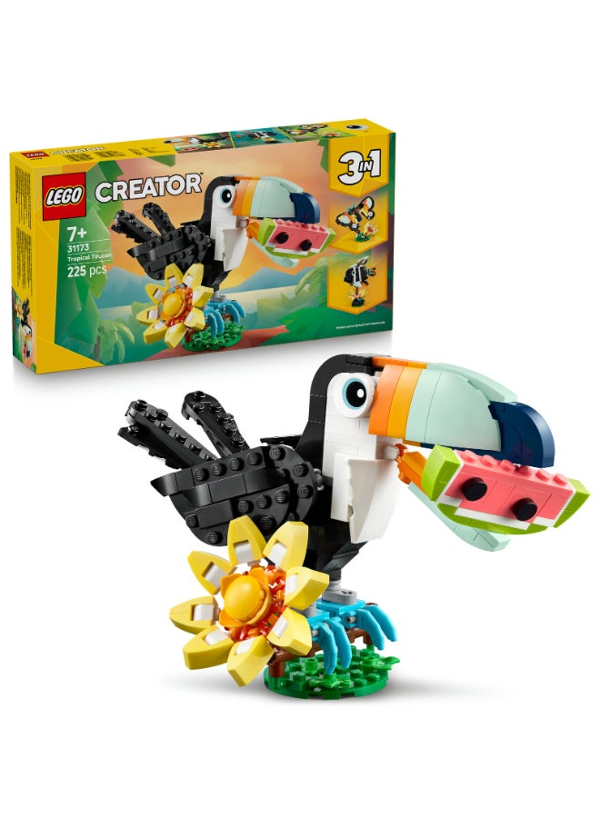 LEGO Creator 3in1 Wild Animals: Tropical Toucan 31173 Building Set (225 Pieces) - Image 1