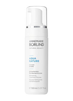 Annemarie Borlind Annemarie Borlind - Aquanature Refreshing Cleansing Mousse - Aloe and Hyaluronic Acid Vegan Natural Facial Wash - Removes Impurities and Makeup with Mild Tensides - 150 ml / 5.07 fl oz  - Image 1