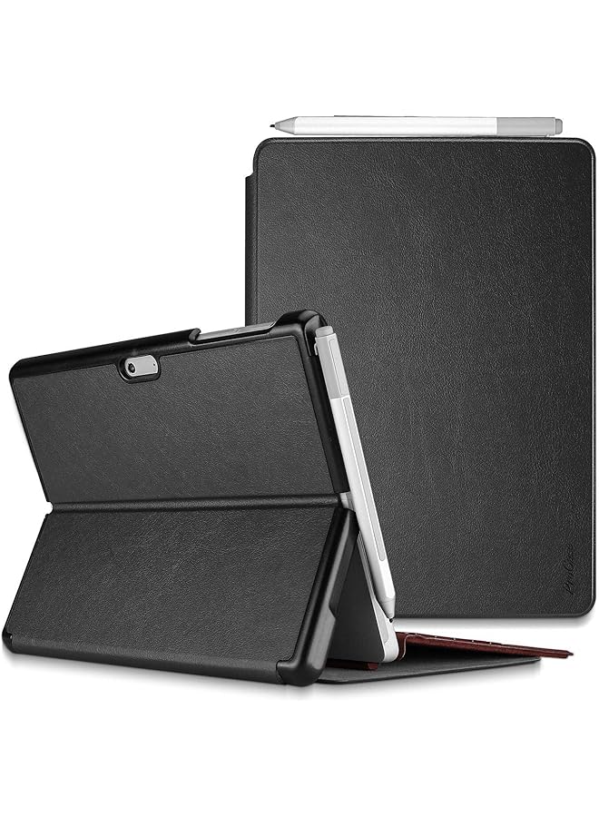 PROCASES Case for 12.3" Microsoft Surface Pro 7 Plus/Pro 7/Pro 6/Pro 5/Pro 2017/Pro 4/Pro LTE, Slim Light Smart Cover Stand Case with Built-in Surface Pen Holder-Black