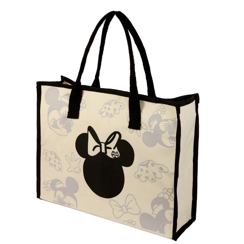 Charmory Cute Canvas Tote Bag Aesthetic for Women,Reusable Cloth Bags Shoulder Bag for Work Beach Travel with Zipper and Inner Pocket - Image 1