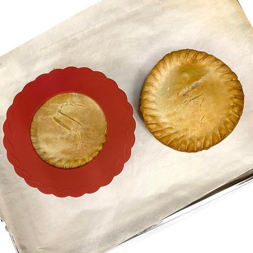 Norpro Silicone Mini Pie Pan Shields, Set of 4, 6 inch, Red - Image 5