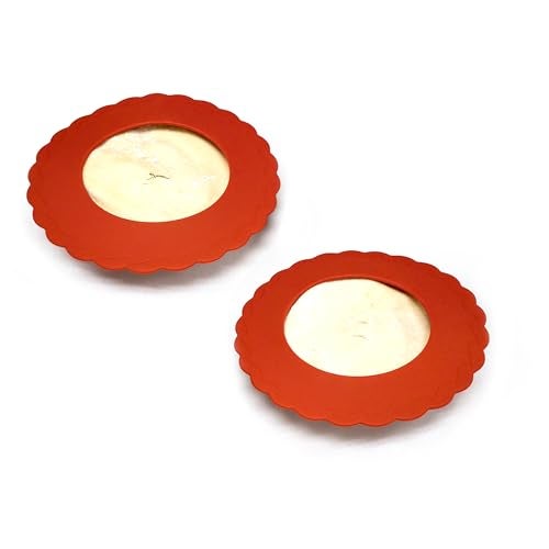 Norpro Silicone Mini Pie Pan Shields, Set of 4, 6 inch, Red - Image 4