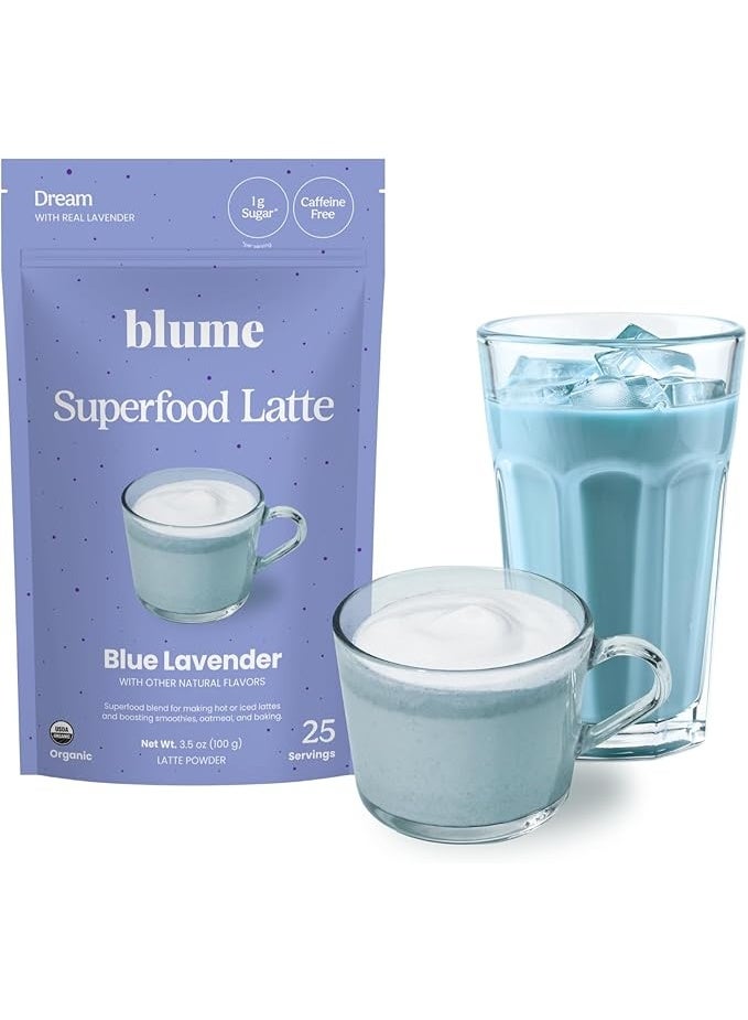 Blume Blue lavender latte, 100 g (Pack of 1) - Image 1