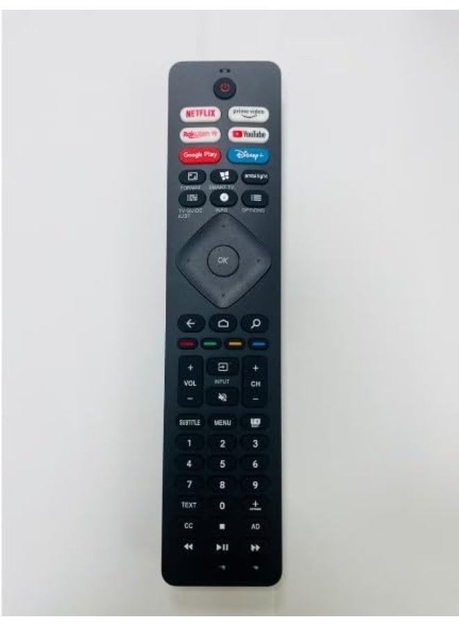 TV Remote Control Universal   Compatible with PHILIPS LCD/LED Smart TV with Many Shortcut Buttons Easy Setup Model RM-L1880 V2. - Image 2
