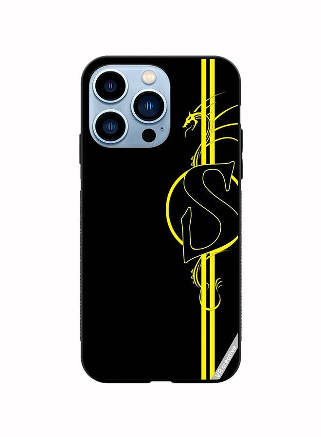VR CREATIVE Protective Case Cover For Apple iPhone 13 Pro Max Letter S Design Multicolour - Image 1