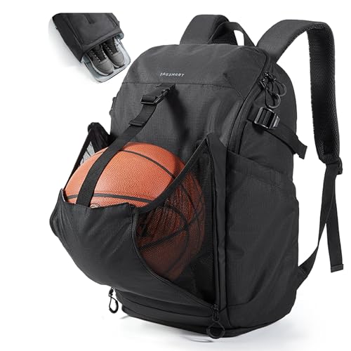 BAGSMART Basketball Gym Backpack for Men with Shoes Compartment Basketball Bag with Ball Holder Functional Gym Bag for Volleyball Soccer Baseball - Image 1
