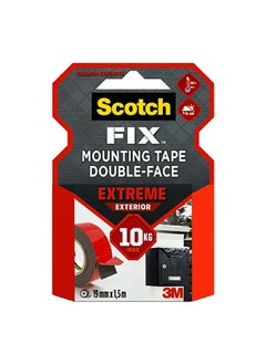 Scotch  Extreme Exterior Double-Face Mounting Tape Red and Black 19mm x 1.5m UU011753207  - Image 1