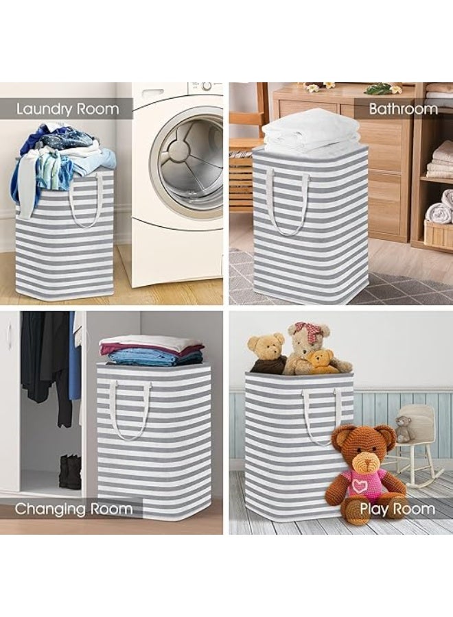 Spaceshoop Laundry Hamper, 75L Large Collapsible Tall Laundry Basket with Handles, Water Resistant Freestanding Clothes Hamper, Storage Basket, Storage Bags for Clothes Toy 60 * 40 * 30  - Image 2