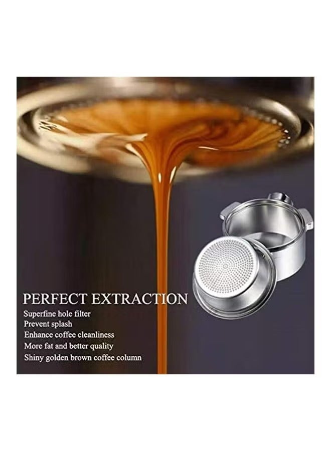 LUXJIA Coffee Bottomless Stainless Steel Portafilter With Filter Basket Black 51mm - Image 4