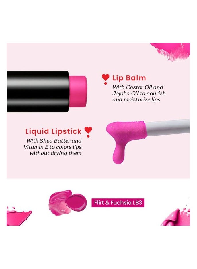 Color Cupid Color Cupid Lip Balm + lipstick Flirtfuchsia LB3  - Image 5
