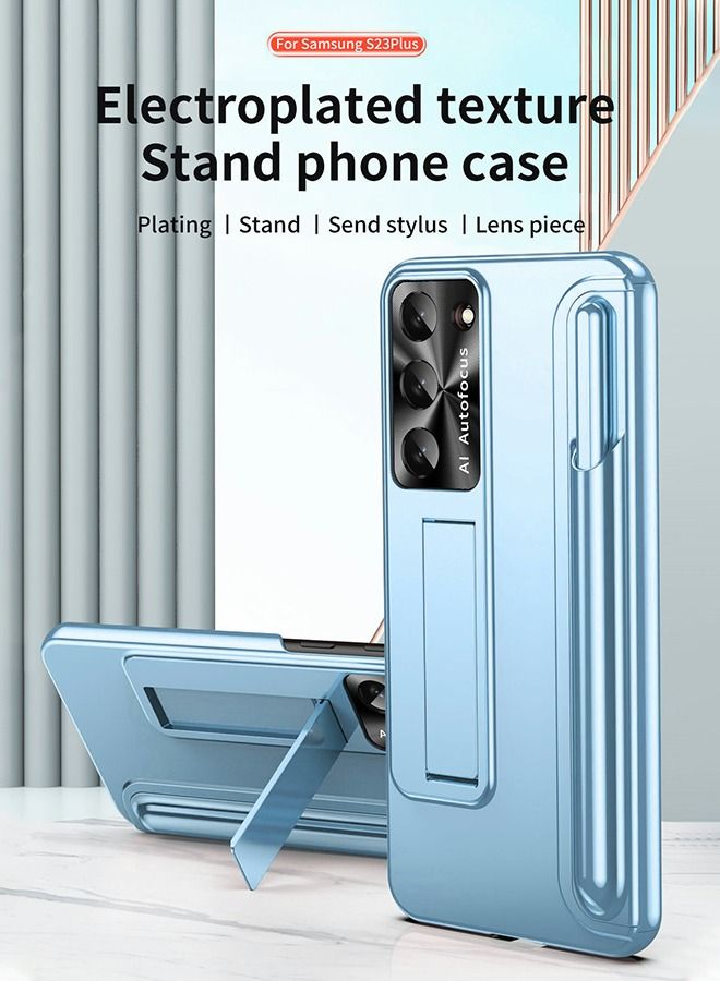 GROIC Compatible Samsung Galaxy S23 Plus Case with Pen,Magnetic Kickstand Phone Shell,360° Protection Phone Case Cover for Samsung Galaxy 23 Plus 6.6'' - Image 2