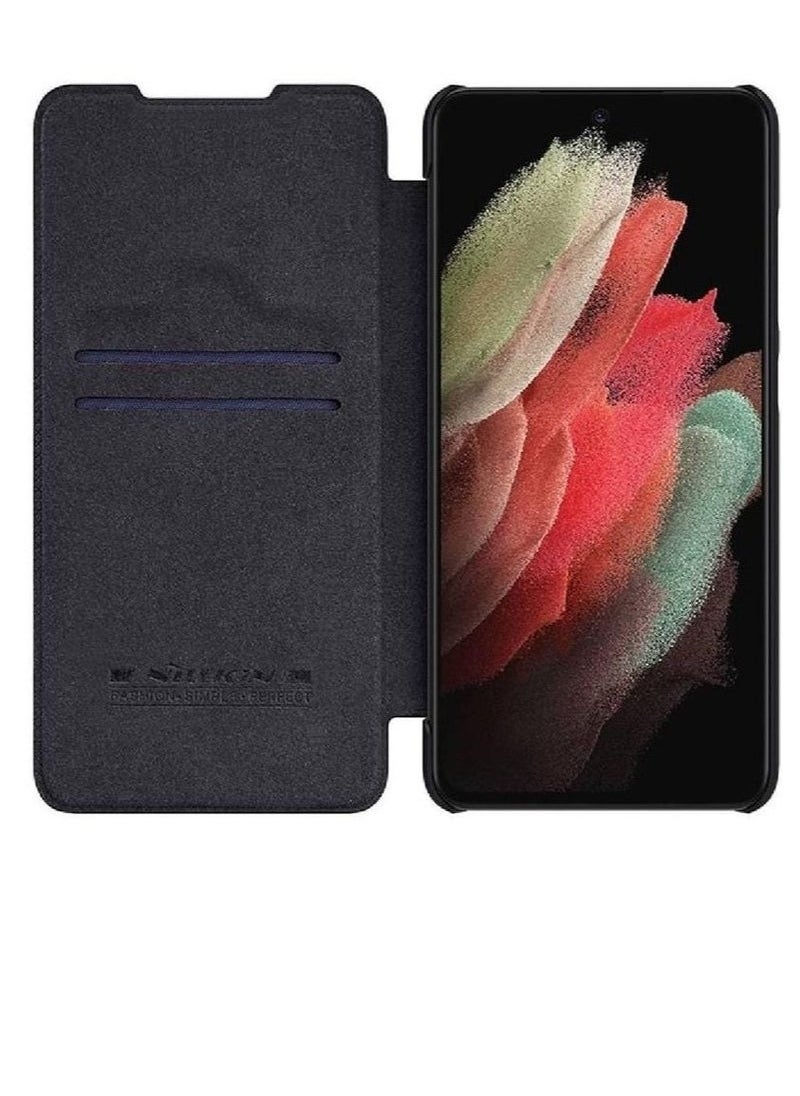 Nillkin Camera Protection Leather Flip Luxury wallet Business Style with Card Slot Case Cover For Samsung Galaxy S23 Ultra Black  - Image 3