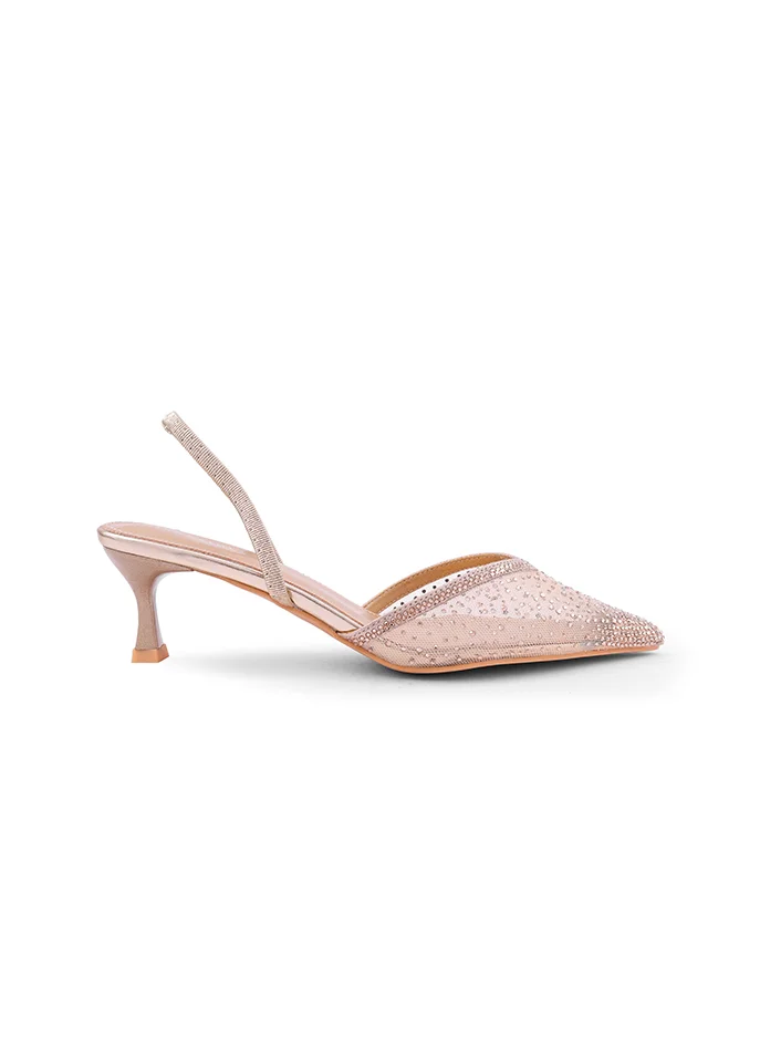 أيقون Modern open-toe heel shoes with sleek design.