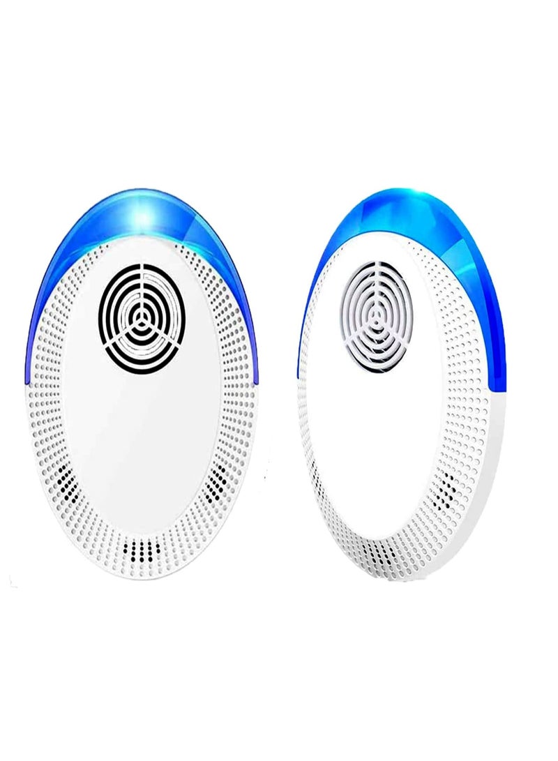 Excefore Ultrasonic Pest Repeller, Ultrasonic Pest Repellent, Indoor Pest Control Plug in, Indoor Repellent for Children and Pets Safe, Repellent for Home, Office, Kitchen, Warehouse (2PCS) - Image 1