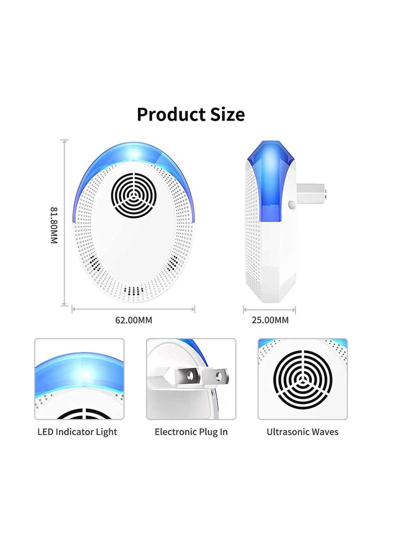 Excefore Ultrasonic Pest Repeller, Ultrasonic Pest Repellent, Indoor Pest Control Plug in, Indoor Repellent for Children and Pets Safe, Repellent for Home, Office, Kitchen, Warehouse (2PCS) - Image 3