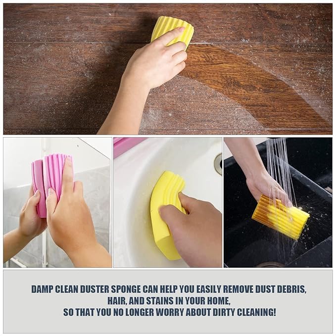 Fayby PVA Sponge Pad Damp Clean Duster Sponge for Kitchen Dishes Cleaning MultiFunctional Cleaning Sponge Dishwashing Car Cleaning Sponge 2 Psc_Multicolor - Image 5
