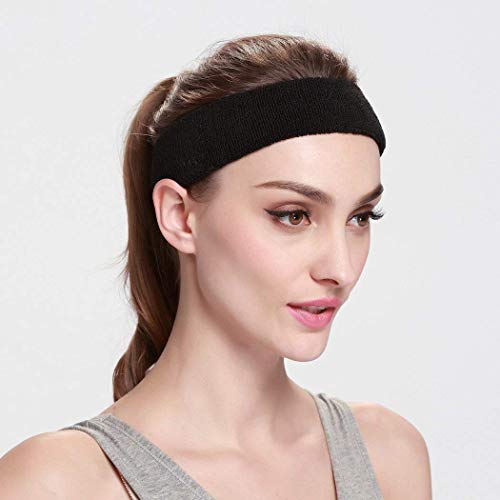 PRO GYM Workout Headband for Women & Men - Moisture Wicking & Non-Slip Exercise Hairband or Sports Sweatband -Ideal for All Sports Like Tennis, Badminton, Running and Yoga - Image 2