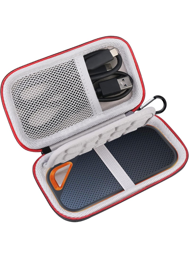 SPECTON Hard Carrying Case for SanDisk Extreme Pro/SanDisk Extreme Portable External SSD 500GB 1TB 2TB 4TB USB-C Solid State Drive EVA Shockproof Water Repellent Protective Storage Travel Bag, Black - Image 1