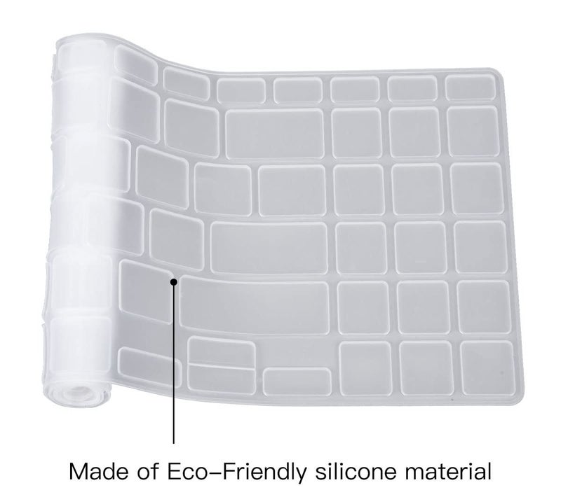 Saco غطاء واقي للوحة مفاتيح اللابتوب متوافق مع ASUS Vivobook 16X (2022) M1603QA-MB742WS | M1603QA-MB512WS | M1603QA-MB711WS | M1603QA-MB712WS - شفاف - Image 5