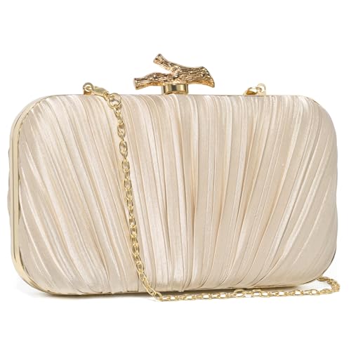 CHUNLI Clutch Purses for Women Evening/Wedding Chic Woven Bag Formal PU Leather Purse Designer Handbags for Women - Image 2