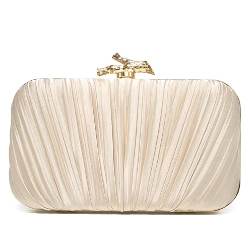 CHUNLI Clutch Purses for Women Evening/Wedding Chic Woven Bag Formal PU Leather Purse Designer Handbags for Women - Image 1