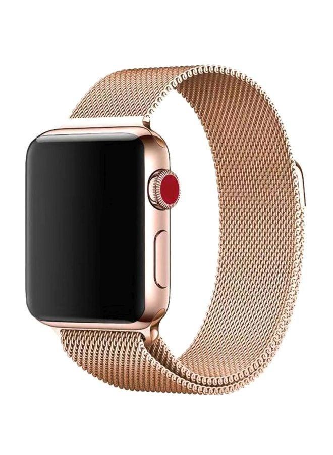 Replacement Stainless Steel Band For Apple Watch Series 1/2/3/4 38/40mm Rose Gold