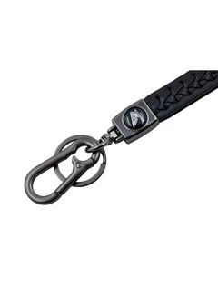 Rope Stylish Long Leather Metal & Leather Finish Keyring, Keychain, Key Organiser With Hook For Gift Men & Women-Black - pzsku/Z3B4E4CD19D565D5697A2Z/45/_/1735817612/0399afcf-f867-4100-9033-75bb933b90e8