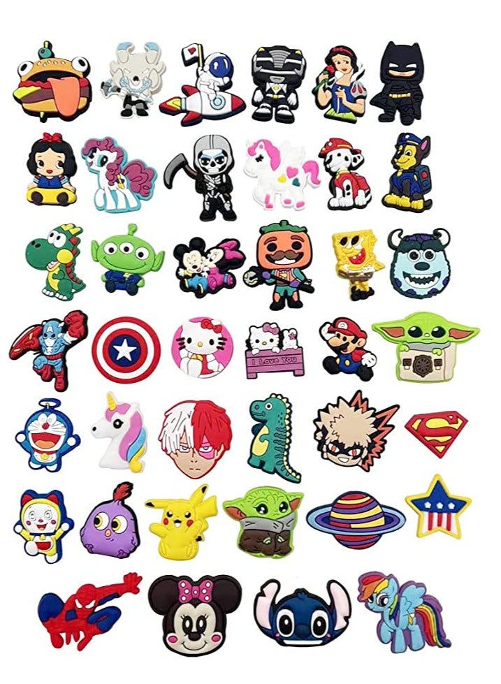 40 PCS Mixed PVC Shoe Charms for Crocs and Shoes, Fun Decorations for Kids and Teens, Perfect Party Gift - Image 2