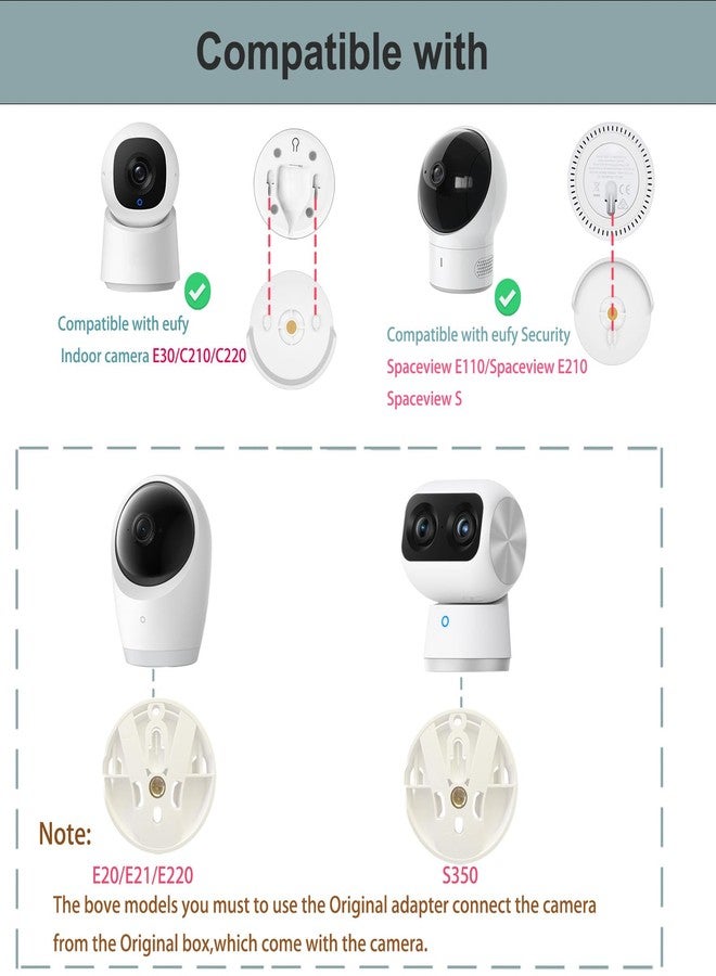 حامل أرضي EYSAFT - حامل شديد التحمل قابل للطي، متوافق مع أجهزة eufy E21 وE30 وSpaceview E110 وSpaceview pro E210، ارتفاع قابل للتعديل، بدون أدوات أو إتلاف الجدار. - Image 2