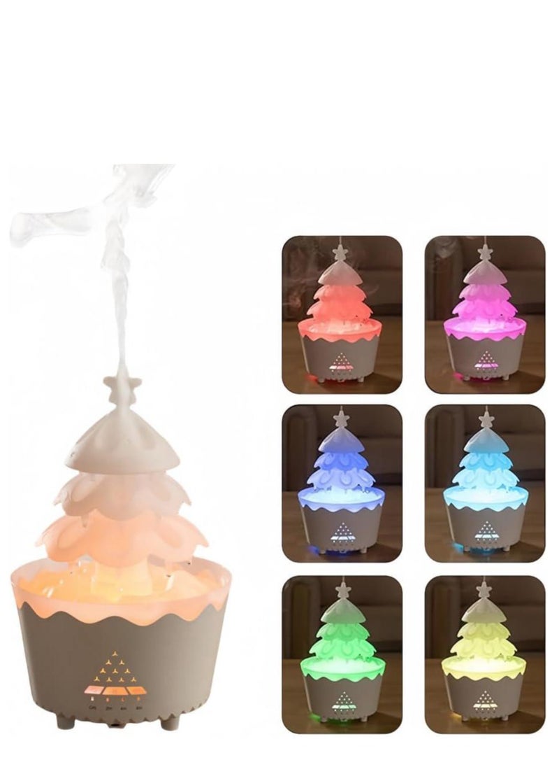 Wtrtr - Christmas Tree Diffuser, Remote Control Christmas Tree Air Humidifier and Aromatherapy Diffuser, 7 Color Christmas Tree Essential Oil Diffuser with Timer for Christmas Home Decor Gift - Image 1