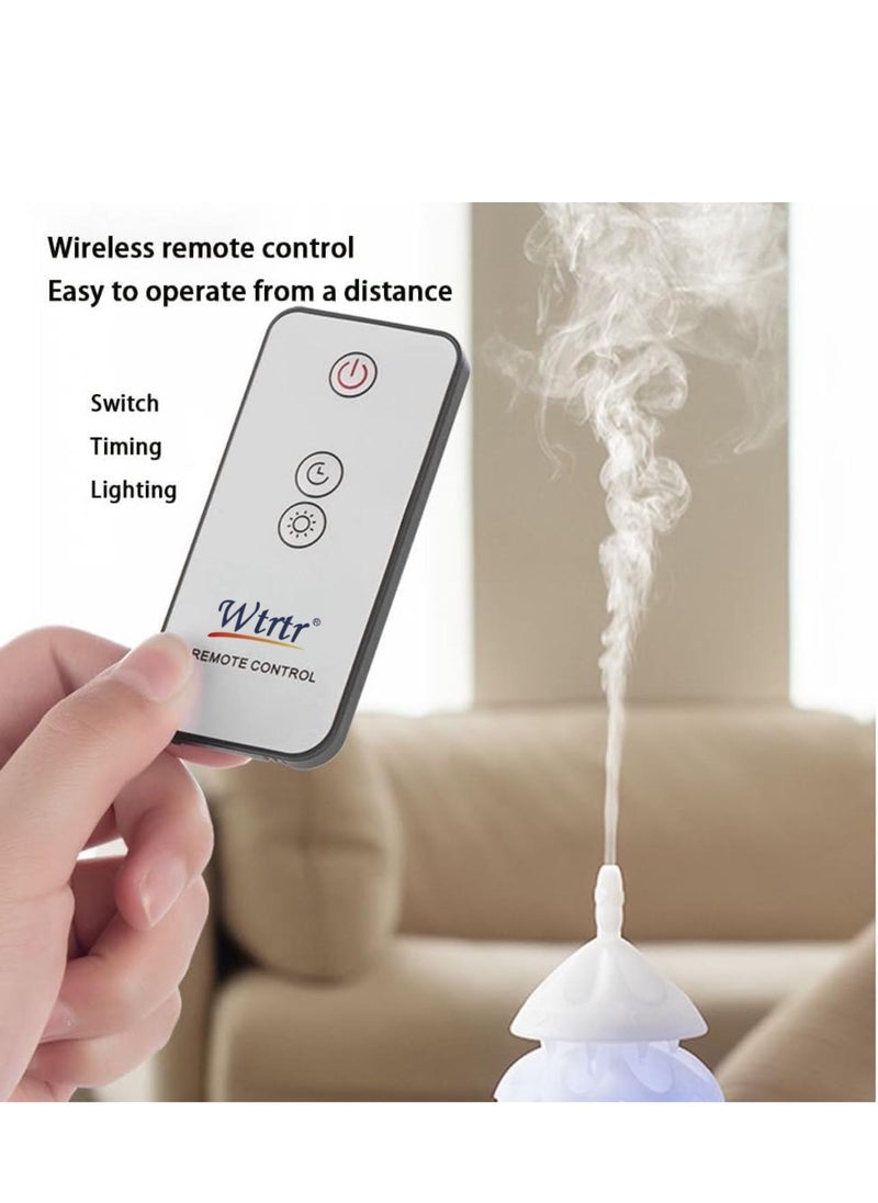 Wtrtr - Christmas Tree Diffuser, Remote Control Christmas Tree Air Humidifier and Aromatherapy Diffuser, 7 Color Christmas Tree Essential Oil Diffuser with Timer for Christmas Home Decor Gift - Image 1