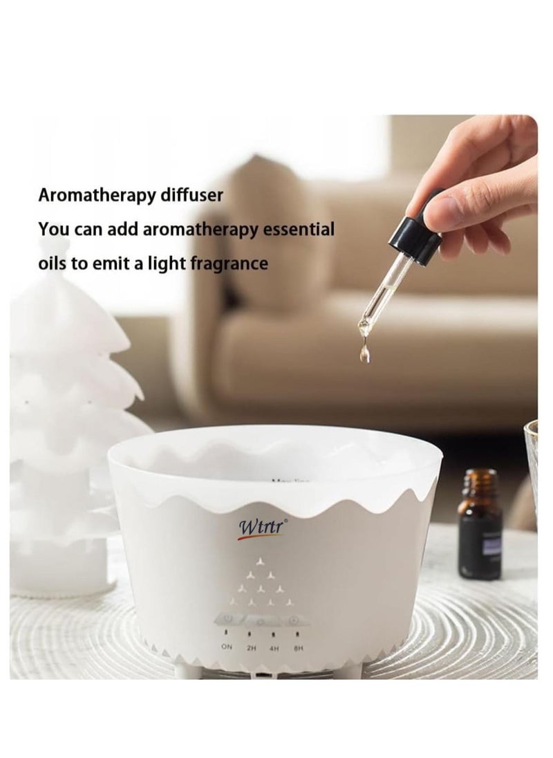 Wtrtr - Christmas Tree Diffuser, Remote Control Christmas Tree Air Humidifier and Aromatherapy Diffuser, 7 Color Christmas Tree Essential Oil Diffuser with Timer for Christmas Home Decor Gift - Image 1