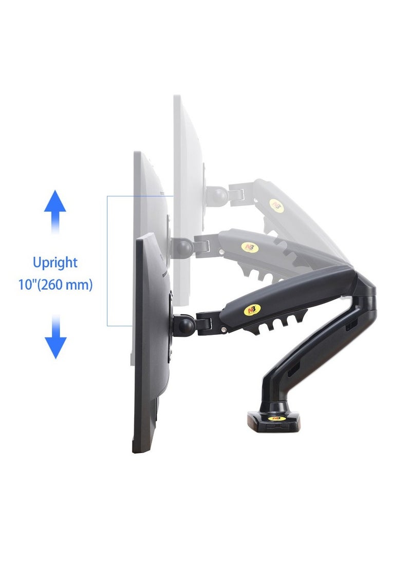 NB F160 Gas Strut Desk Dual Monitor Mount Arm Support for 17" - 27" - pzsku/Z3B4E60FDF840CE5A0154Z/45/_/1718258473/90e70f8a-6e7e-4840-a5d0-420a2434b8af