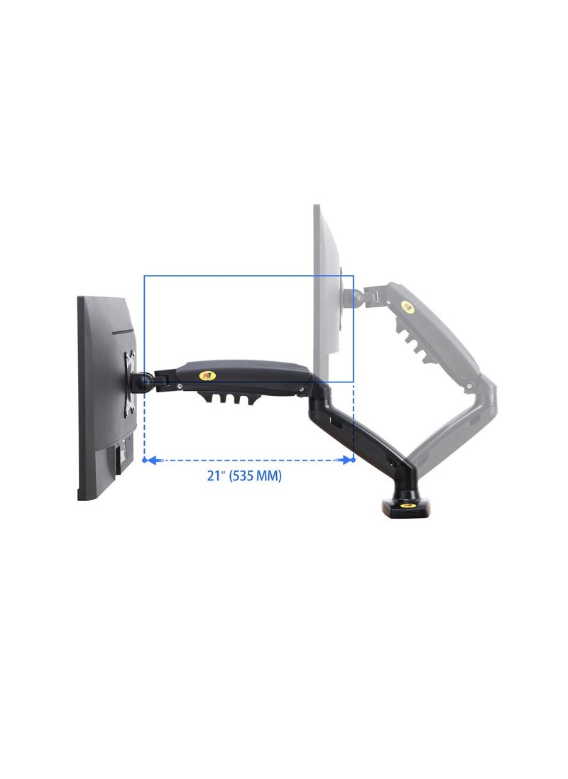 NB F160 Gas Strut Desk Dual Monitor Mount Arm Support for 17" - 27" - pzsku/Z3B4E60FDF840CE5A0154Z/45/_/1718258533/a369b757-f327-4fc7-abcc-5df786c1b22b