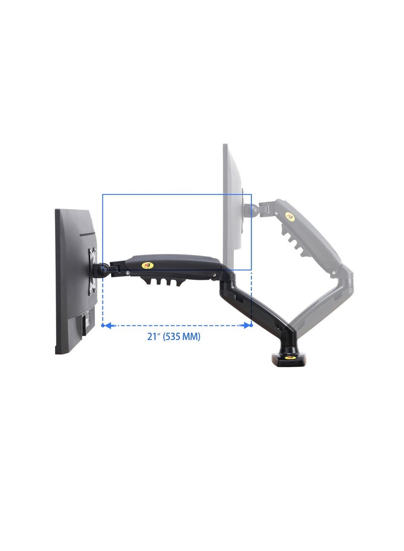NB F160 Gas Strut Desk Dual Monitor Mount Arm Support for 17" - 27" - Image 5