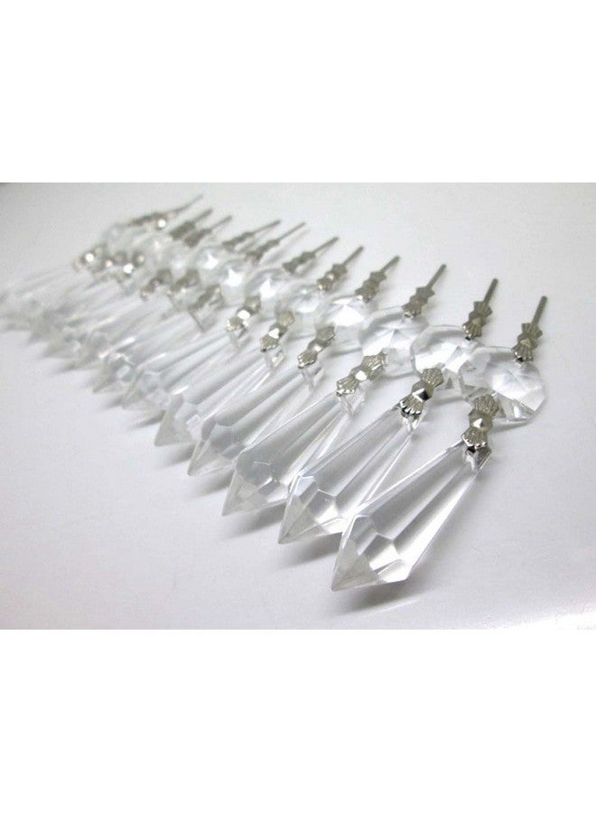 BronaGrand 20pcs 38mm Replacement Clear Chandelier Icicle Crystal Prisms Octogan Crystal Bead for Lamp Decoration - Image 3