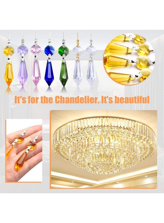 BronaGrand 20pcs 38mm Replacement Clear Chandelier Icicle Crystal Prisms Octogan Crystal Bead for Lamp Decoration - Image 5
