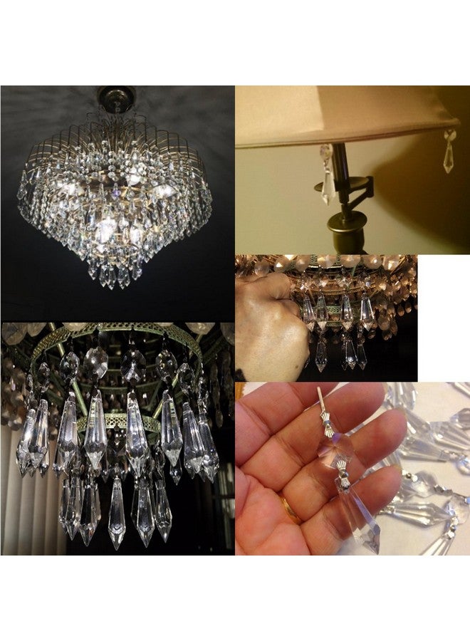 BronaGrand 20pcs 38mm Replacement Clear Chandelier Icicle Crystal Prisms Octogan Crystal Bead for Lamp Decoration - Image 4
