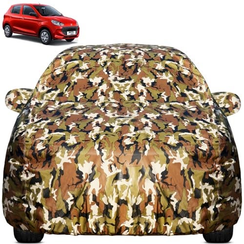 Pivalo Car Body Cover for Maruti Alto K10 All Model & Years (2010-2026) 100% Waterproof with Mirror Pockets, Triple Stitched Dustproof Heat Resistant UV Protection (Military/Jungle/Camouflage) - Image 1