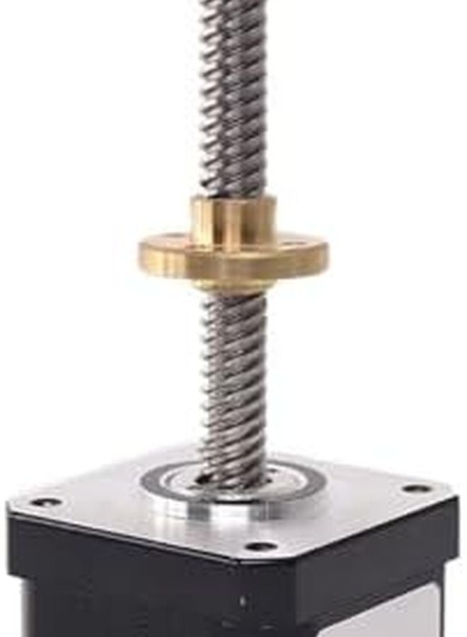 محرك خطوي Nema 17 42 1.3A 0.28N.m مع قضيب لولبي 8 مم بطول 300 مم لآلة CNC - Image 4