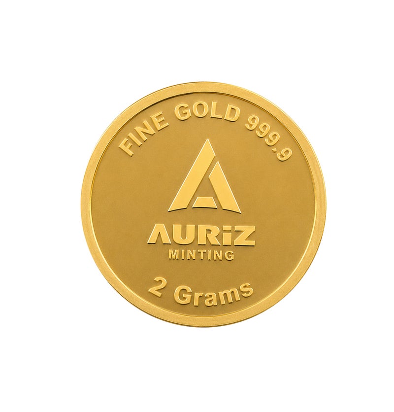 AURIZ MINTING Rizan Jewellery Auriz Minting 2Gm 24K Gold Coin Maple Leaf Design - Image 4
