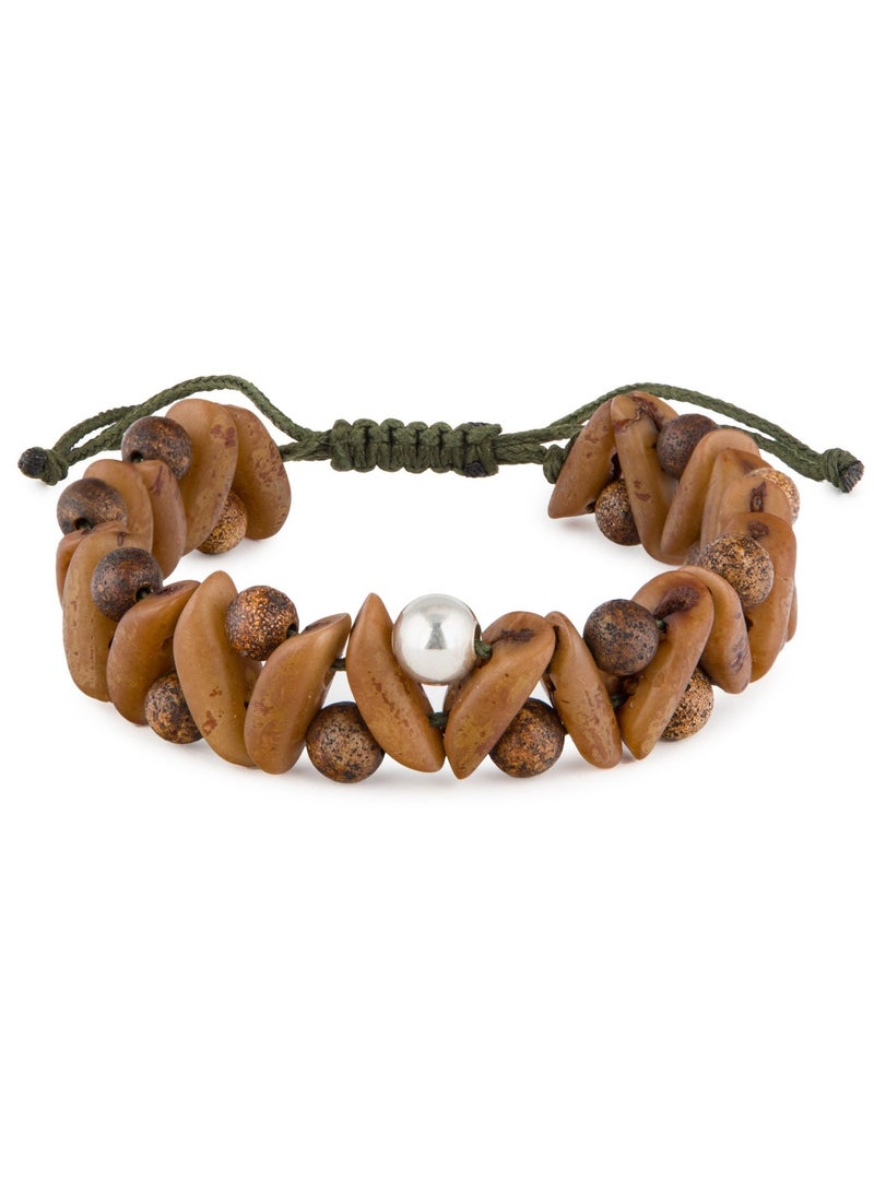 Minza " Desert " Pure 925 Sterling Silver, Date and Jade Stones, Handmade Bracelet for Women, Beaded Bracelet, 0.550 grams of Silver, Jewelry for Casual & Special Occasion - Image 2