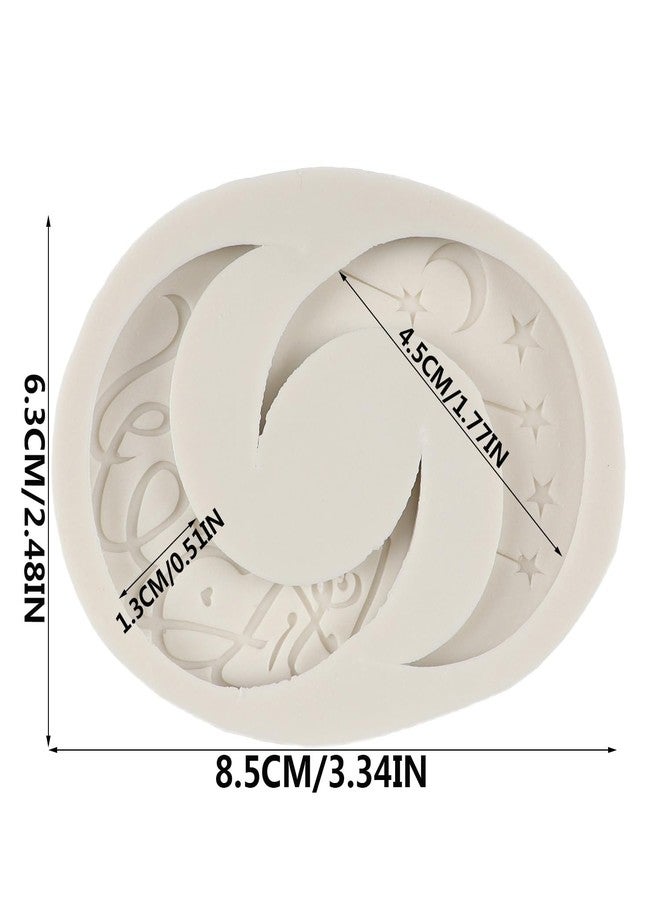QDMOLDS قوالب سيليكون على شكل قمر ونجمة من QDMOLDS لتزيين الكيك والكب كيك والحلوى والشوكولاتة والراتنج ومعجون السكر والطين البوليمري - Image 2