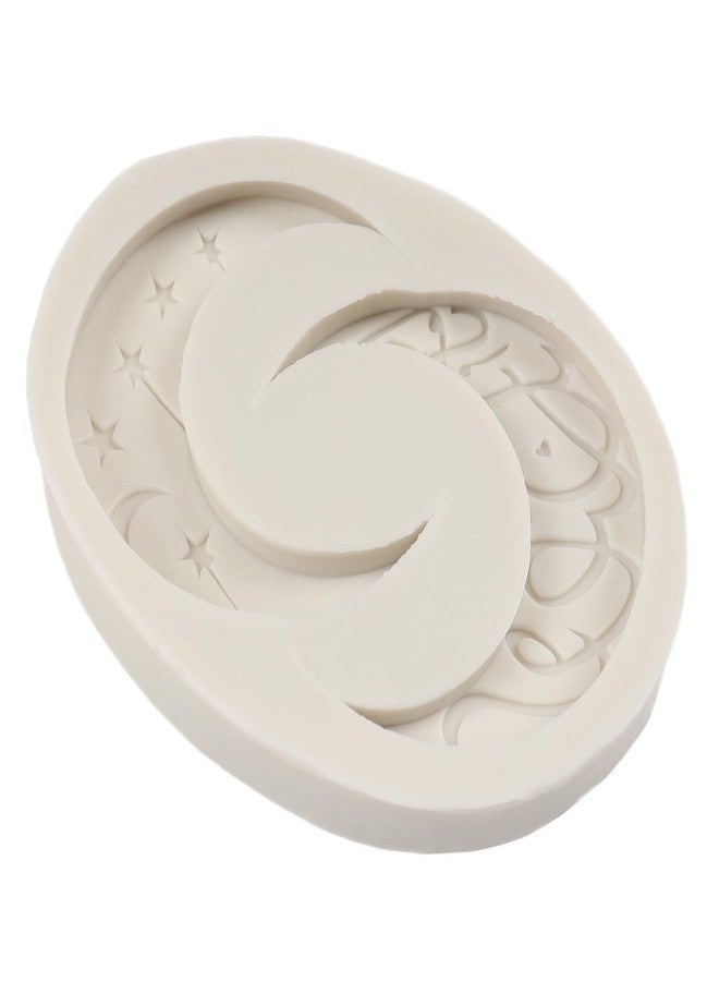 QDMOLDS قوالب سيليكون على شكل قمر ونجمة من QDMOLDS لتزيين الكيك والكب كيك والحلوى والشوكولاتة والراتنج ومعجون السكر والطين البوليمري - Image 3
